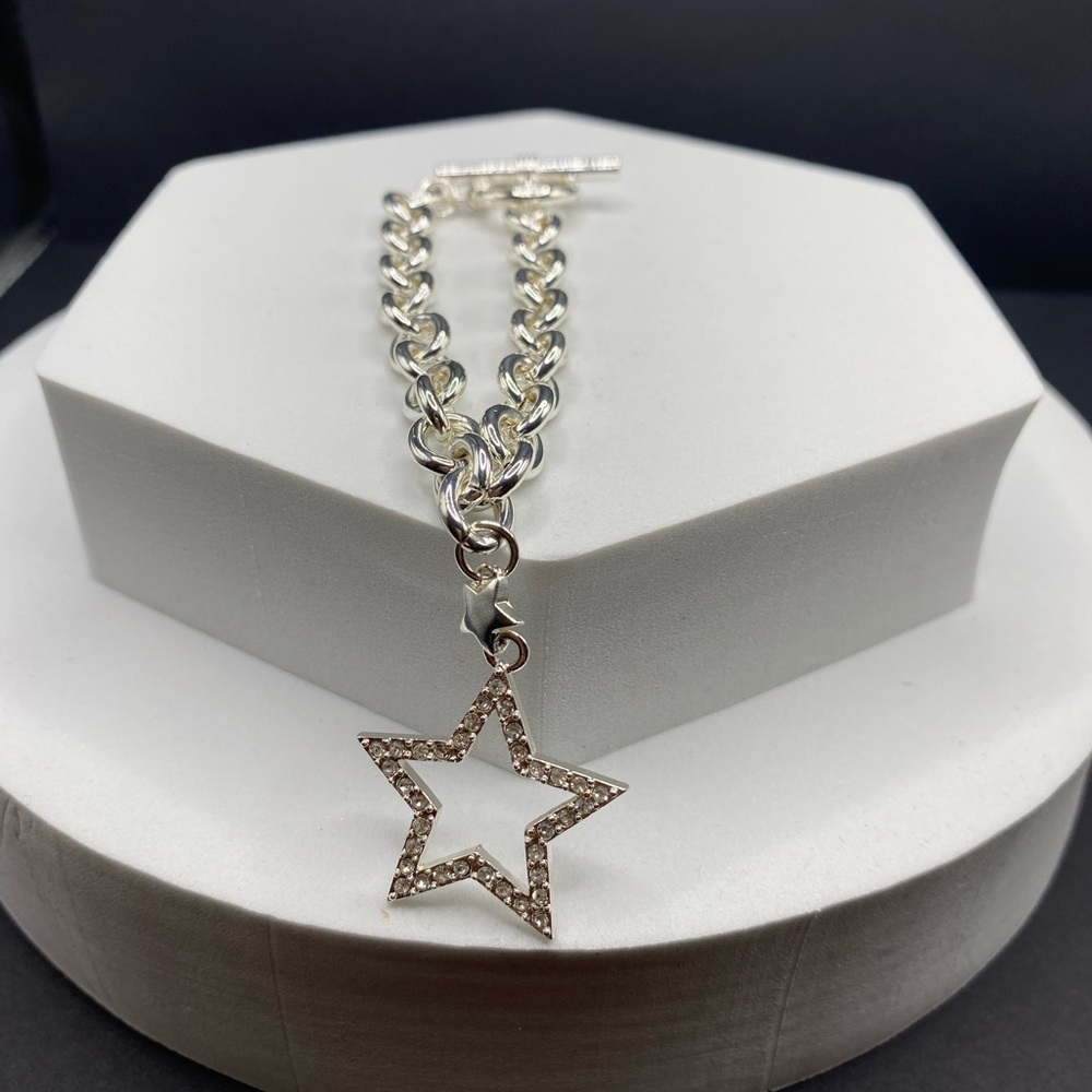 Silver Star Charm Bracelet